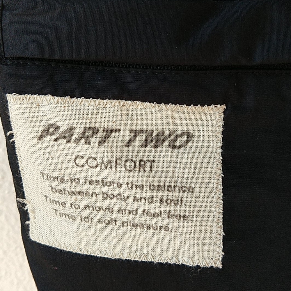 PART TWO Copenhagen Reversible Black Down Puffer Vest Canvas & Fleece M - Picture 7 of 15